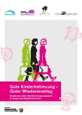 Webflyer Gute Kinderbetreuung Guter Wiedereinstieg im Bergischen Staedtedreieck 2015